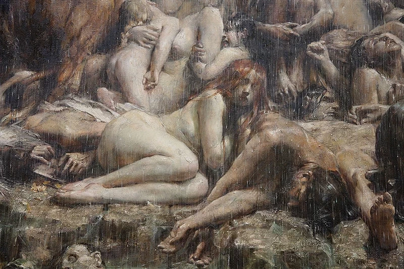 Il diluvio - dettaglio 1